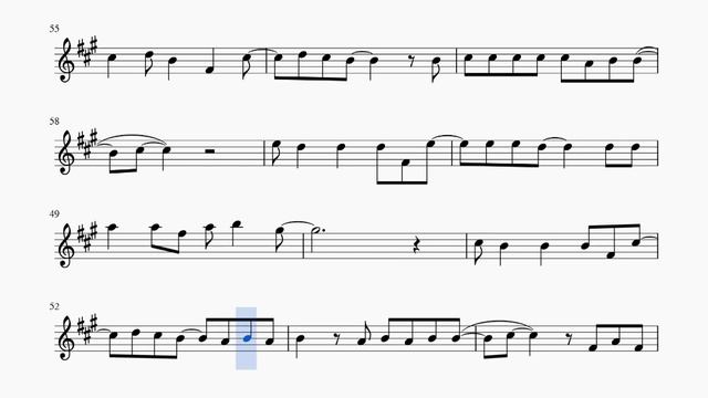 Корни. С Днем рождения, Вика. Ноты для альт саксофона смотреть онлайн