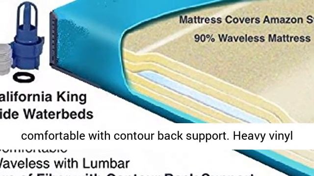 Queen 90% Waveless Waterbed Mattress with Fill Kit and 4oz Conditioner смотреть онлайн
