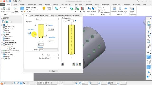 POWERMILL 2020 | 4TH AXIS DRILLING | HOW TO CREATE 4TH AXIS DRILLING TOOLPATH IN POWERMILL 2020 | смотреть онлайн