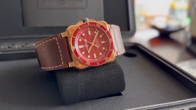 Bell&Ross BR03-92 Diver Bronze Red смотреть онлайн