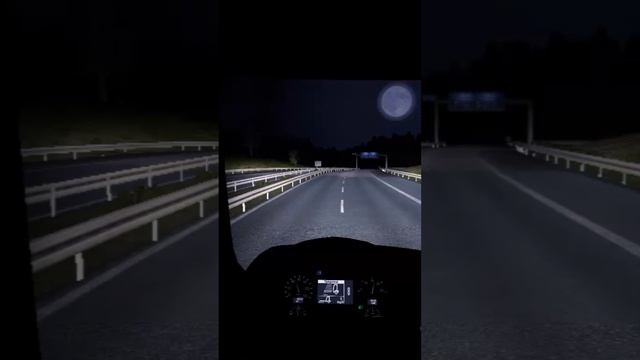 Moon rising at night beautiful scene in Euro truck simulator2#viralgamingshort#like#share#subscribe смотреть онлайн