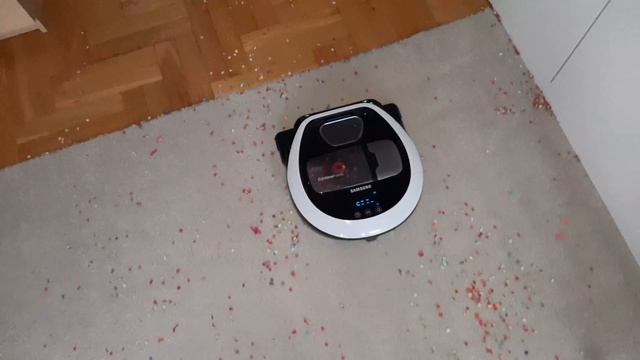*EXTREME TEST* SAMSUNG SR10M702PUW POWERbot VR7000 - Confetti Mess | 