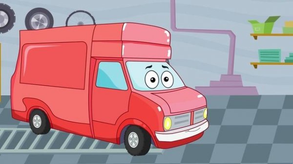 Мультики Про Машинки. Раскрашиваем Фургончик Мороженого. УЧИМ ЦВЕТА с Биби – Развивающий Мультфильм