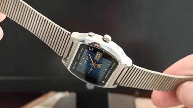 Ricoh vintage Automatic crystal 21 jewels watch with Day and Date. смотреть онлайн