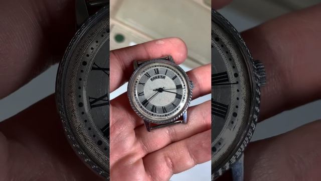 Уникальные часы Ракета-Breguet с покрытым серебром гильошированным циферблатом ПЧЗ смотреть онлайн