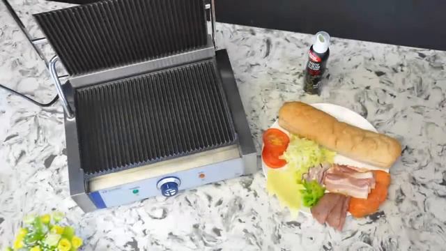 Furnotel Electric Sandwich Contact Grill смотреть онлайн