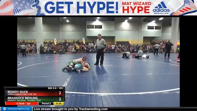 G 5-6 105 Braddock Behling Midwest Regional Training Cent Vs Rowdy Duck Gorilla Wrestling Club, In смотреть онлайн