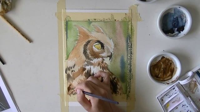Owl - part 2, Painting Process смотреть онлайн