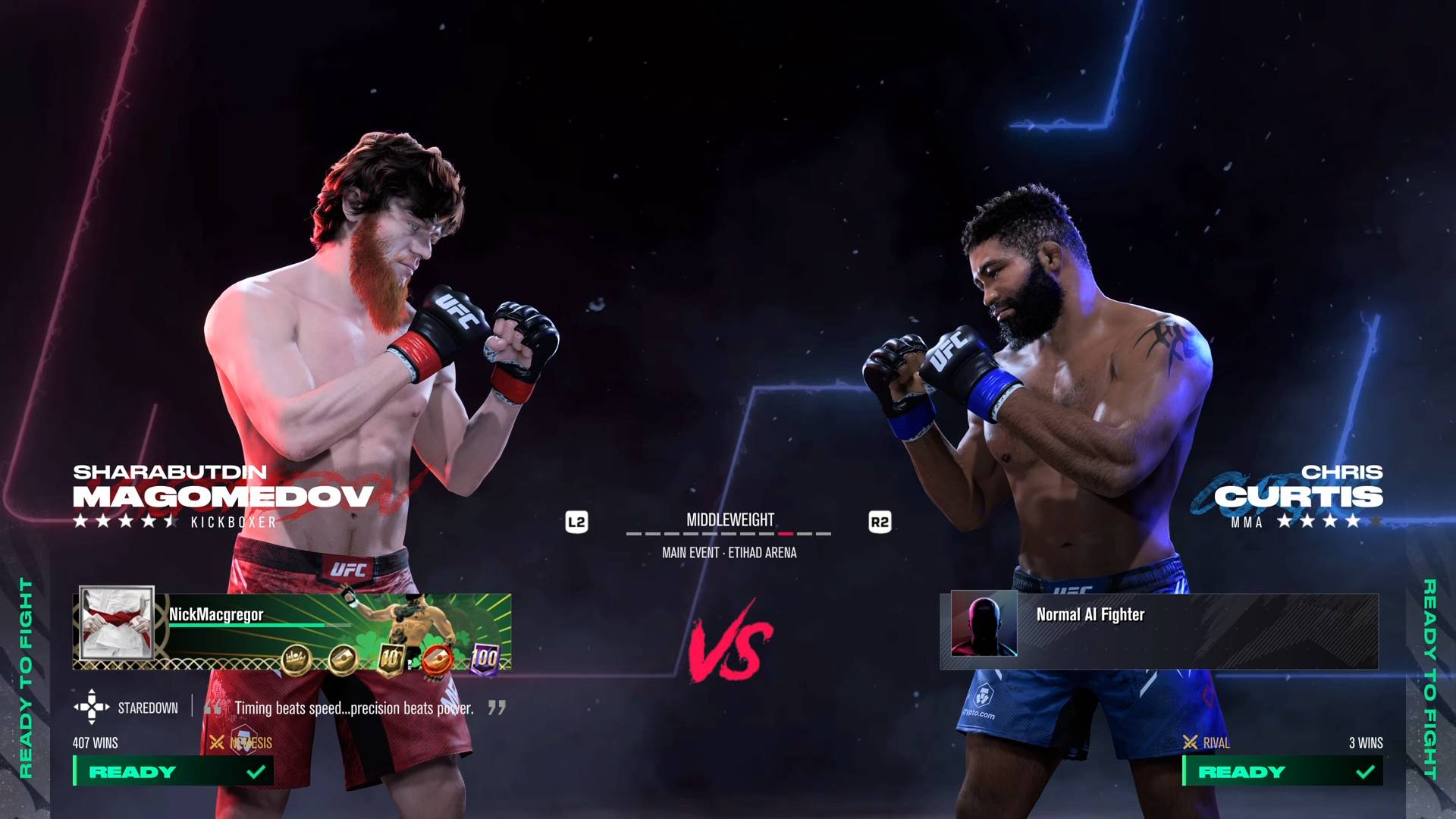 Sharabutdin Magomedov VS Chris Curtis (EA SPORTS™ UFC®)