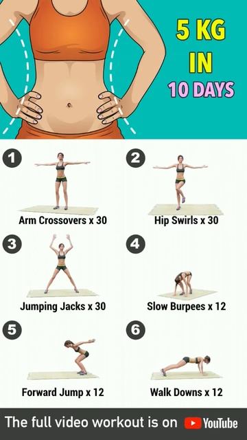 lose 5 kg weight in 10 days #shorts #workout #fitness #exercise смотреть онлайн