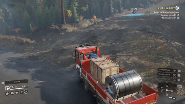 SnowRunner-Mods-MAN TGS 480 8x8-Region map Pembina Oil Fields-Cargo transportation Part 4 смотреть онлайн