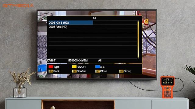 Demo of Terrestrial Antenna installation of V8 Finder Pro device -DVB-S2/T2/C смотреть онлайн