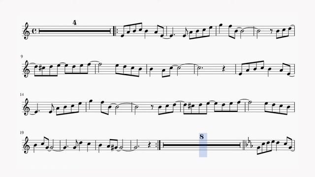 Et si tu n'existais pas. Joe Dassin. Minus for alto sax смотреть онлайн