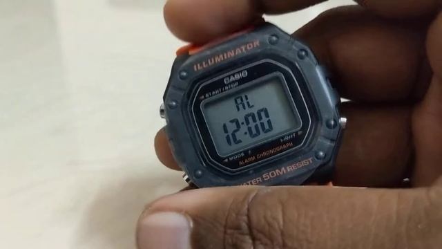 Casio Youth Edition W-218H-4B2VDF (I112) Orange Variant