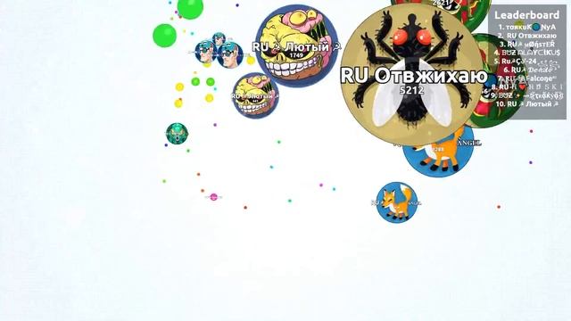 Русские кланы на Турецких серверах / Russian clans in Turkish servers | AGAR.IO смотреть онлайн