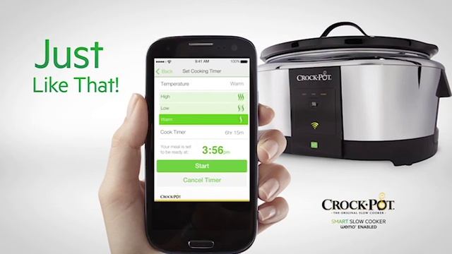 Smart Slow Cooker with WeMo™ Technology | Crock-Pot® смотреть онлайн