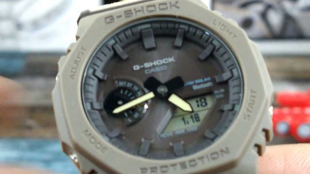 G-Shock GAB2100CT-5A Casioak TRUECOTTON Bluetooth Solar Green смотреть онлайн