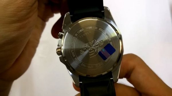 CASIO EDIFICE EFR-102-1A3VDF UNBOXING 1080P