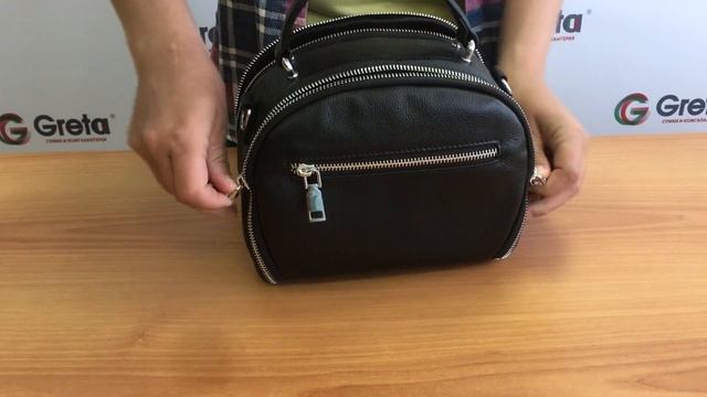 Купить женскую сумку - Женская сумка купол из натуральной кожи 8036KF2 смотреть онлайн