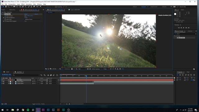 SUPER Smooth LENS FLARE TRANSITION (Sam Kolder, Beautiful Destinations, Ryan Nangle) After Effects смотреть онлайн