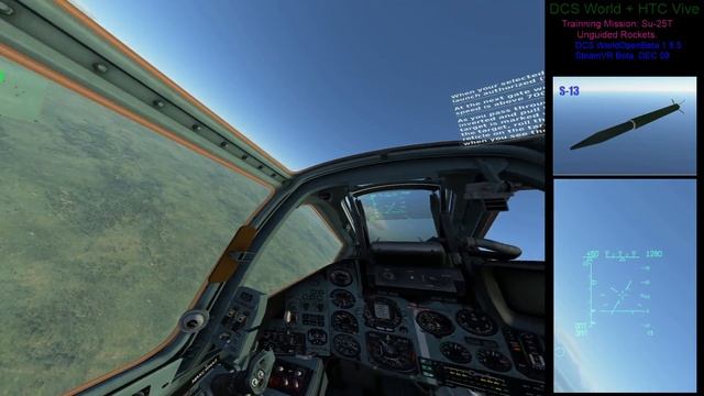 Training in Virtual Reality - 014 Su-25T - Unguided Rockets смотреть онлайн