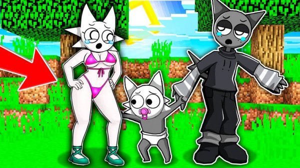 Майнкрафт но СЕМЬЯ СПРУНКИ!