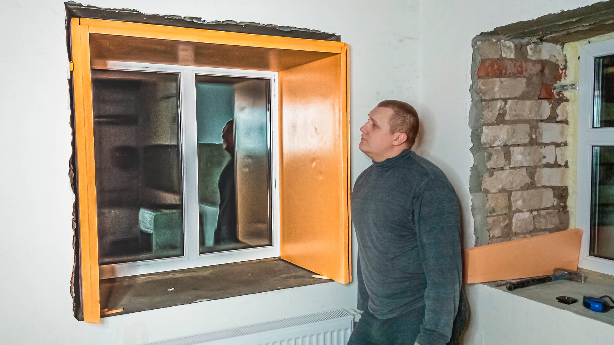 Утепление и выравнивание кривых откосов на окнах от начала и до результата смотреть онлайн