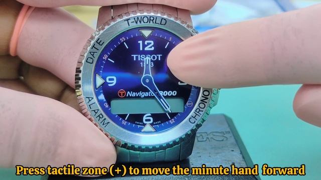 Tissot T Touch Navigator 3000 Time Setting And Synchronize #watchservicebd Part-1