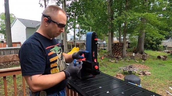 Bucktool Professional Bench Grinder, first use