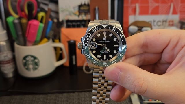 Pagani Design GMT SPRITE with jubilee style bracelet. Model PD-1662 смотреть онлайн