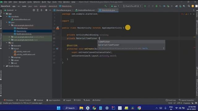 Alarm Clock with Notifications in Android Studio using Java смотреть онлайн