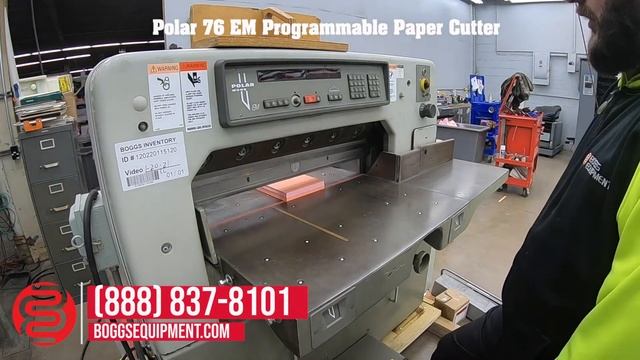 Polar 76 EM Programmable Paper Cutter смотреть онлайн