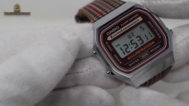 Unboxing 2020 Casio Vintage Silver & Plaid Digital Watch A168WEFL-5AVT смотреть онлайн