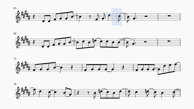Alex Clare - Too close (in original key). Alto sax cover смотреть онлайн