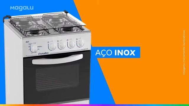 Fogão 4 Bocas Esmaltec Acendimento Manual - Bali смотреть онлайн