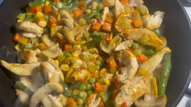 Полноценный обед на скорую руку. Обед для худеющих. Похудение.