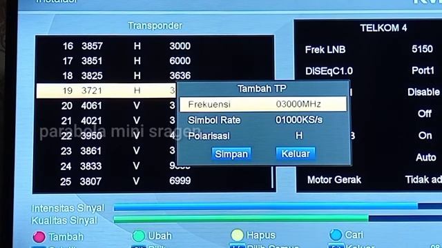 Menambahkan Transponder pada Receiver K-vision Bromo / Cartenz смотреть онлайн
