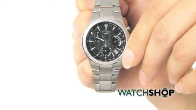 Casio Ladies' Sheen Chronograph Watch (SHE-5019D-1AEF) смотреть онлайн