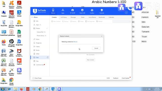 How to import Contact in iPhone with 3Utool смотреть онлайн