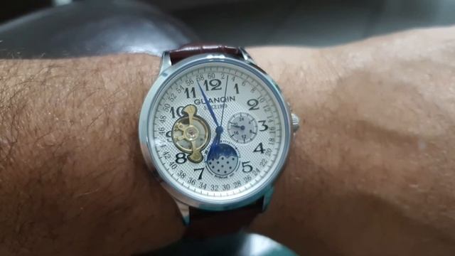 Relógio Guanqin Tourbillon automático смотреть онлайн