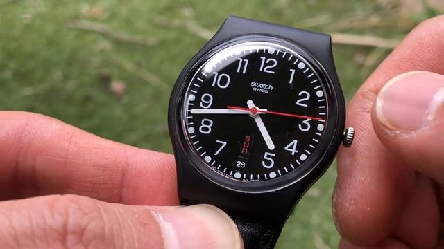 Swatch Watch : How To Set The Day And Date Swatch Vertical Day/Date