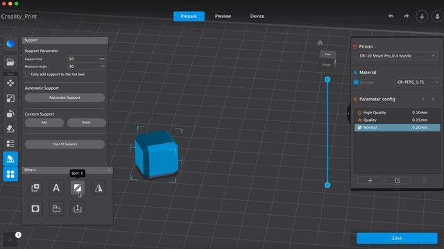 Changing Infill Settings - Creality Print