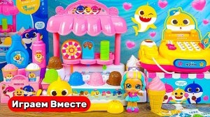 Играем вместе в игрушки из мультиков ! Бейби Шарк ! Акулёнок ! Видео для детей