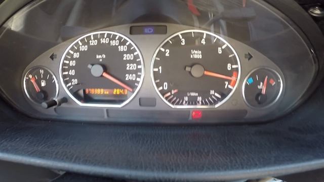 BMW E36 320i with M54B30 top speed run v-max смотреть онлайн