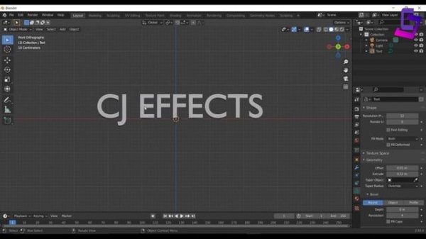 How to create text animation in Blender | Blender 3D text animation | Text animation | Blender
