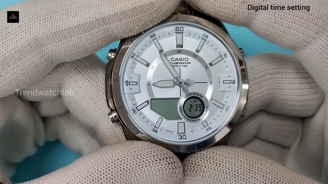How to set time on Casio AMW-810 (5533).TrendWatchLab. смотреть онлайн