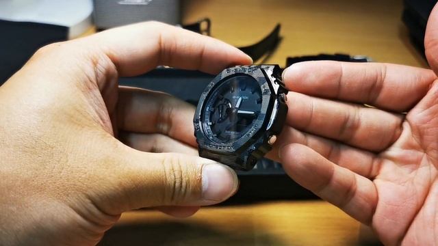 G-SHOCK GA-2100-1A1 Camo Titanium mod! смотреть онлайн