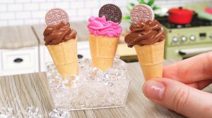 Мини Мороженое! 🍦 Клубничное и Шоколадное 🍫🍓 Самое Вкусное Мини Мороженое 👌 Мини Кухня