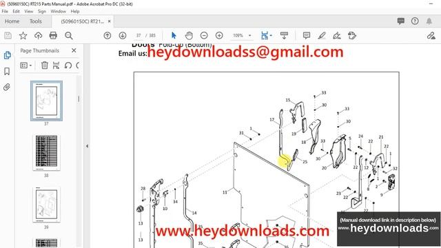 Gehl RT215 RT215 (EU) RT215 X-Series Compact Track Loader Parts Manual 50960150 - PDF DOWNLOAD смотреть онлайн