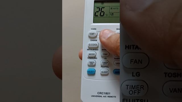 Control remoto universal para minisplit aire acondicionado modelo CRC1801 смотреть онлайн